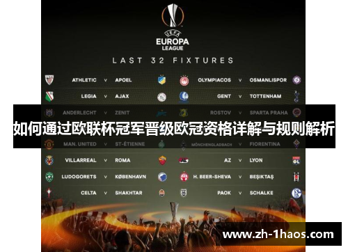 如何通过欧联杯冠军晋级欧冠资格详解与规则解析 如何通过欧联杯冠军晋级欧冠资格详解与规则解析