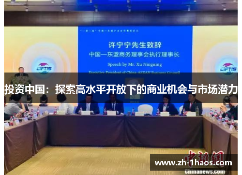 投资中国：探索高水平开放下的商业机会与市场潜力